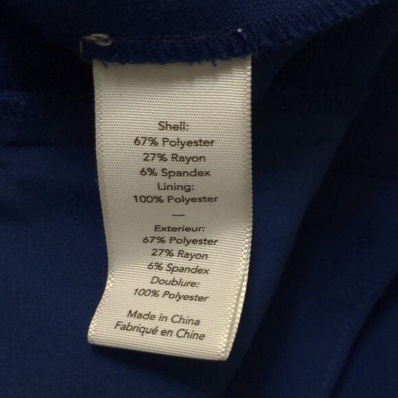 Likely Brooklyn Midi Dress Blue Stretch V Neck Sleeveless Slit Party 00 New - Picture 8 of 13